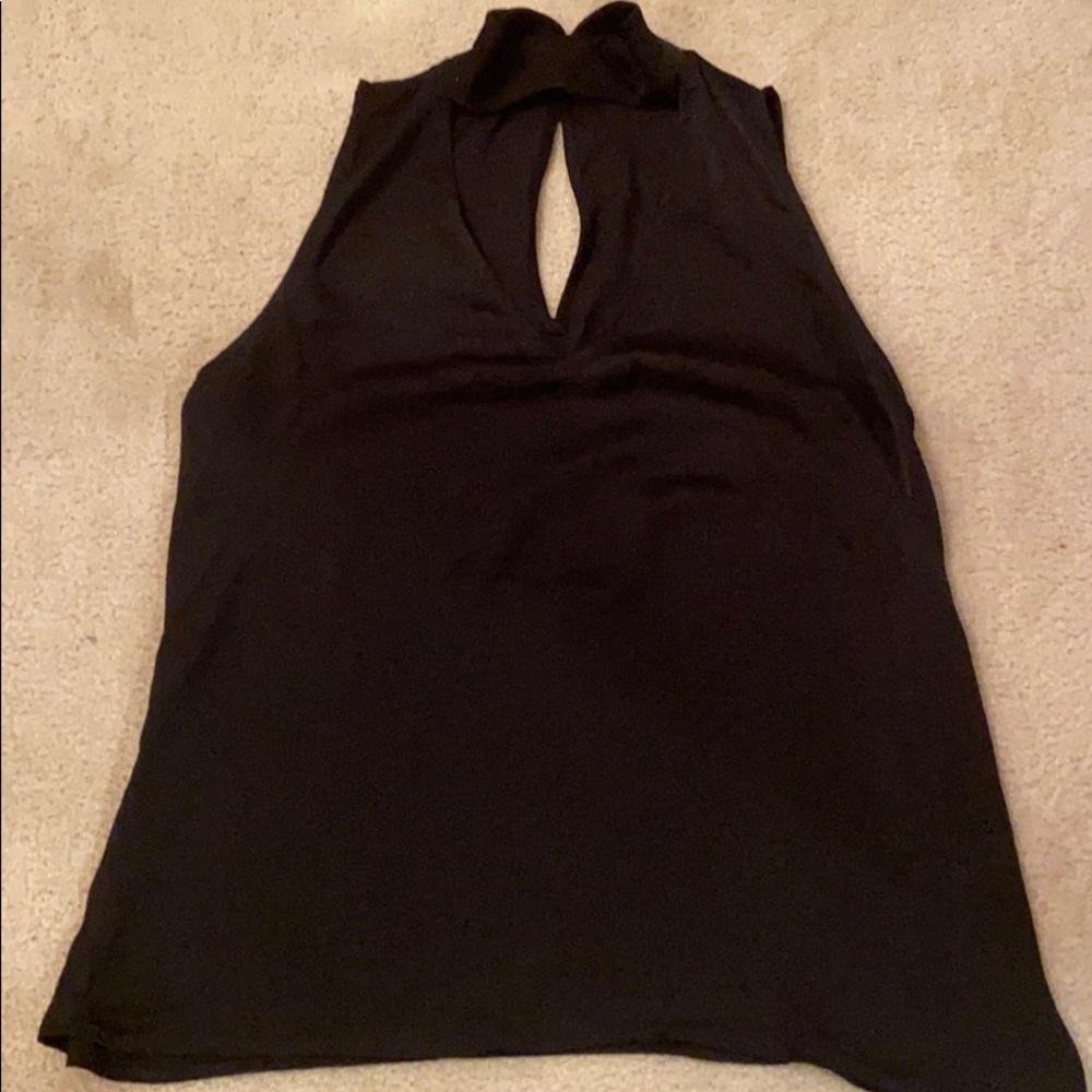 Silk black  cami design lab